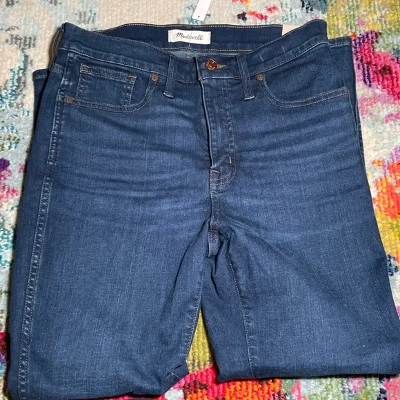NWT Madewell Women's Skinny Jeans - Dark Blue - Picture 4 of 6